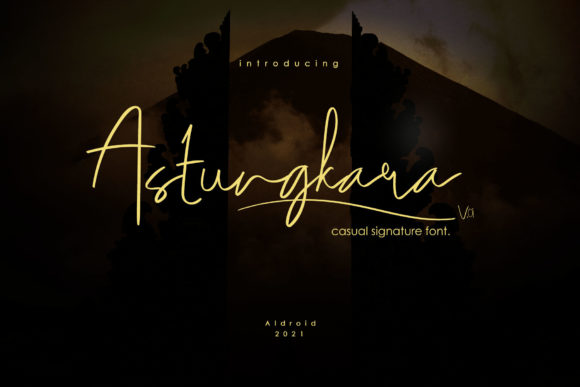 Astungkara Font Review: A Casual Script for Branding