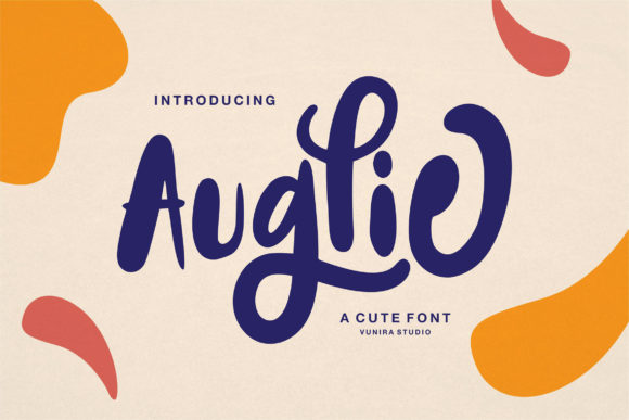 Auglie: A Joyful Handwritten Typeface for Editorial Design