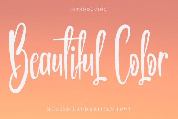 Beautiful Color: A Handwritten Font for Makers
