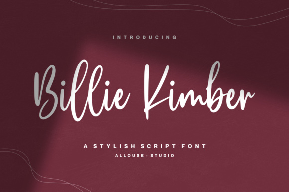 Billie Kimber: A Graceful Script Font for Editors