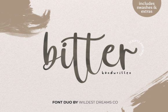 Bitter Typeface: Elevating Editorial Design with Sweet Calligraphy