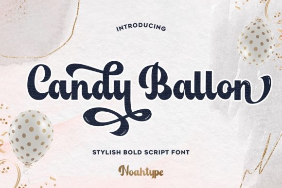 Candy Ballon: A Playful Typeface for Digital Design