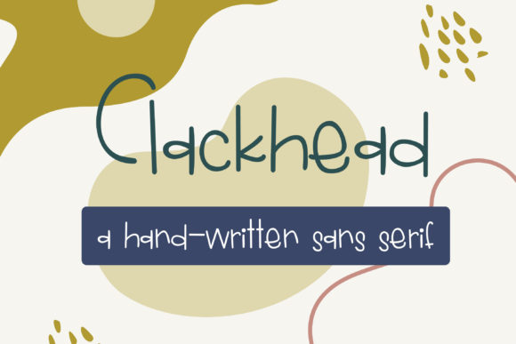 Clackhead: A Friendly Handwritten Typeface for Web