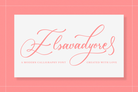 Elsavadyore: A Delicate Script Typeface for Elegant Branding