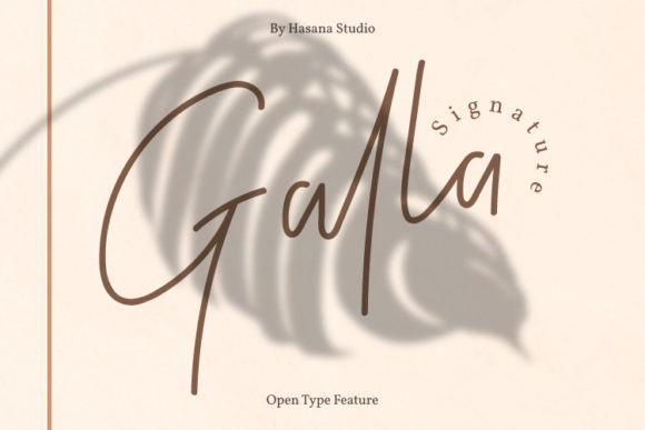 Galla Signature Font for Polished Branding