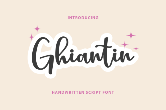 Ghiantin Typeface Review: Elegant Script for Branding