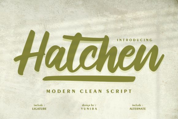 Hatchen Font: A Bold Script for Modern Web Design