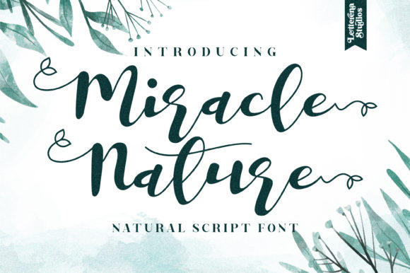 Miracle Nature Font Review: A Charming Script for Brand Identity