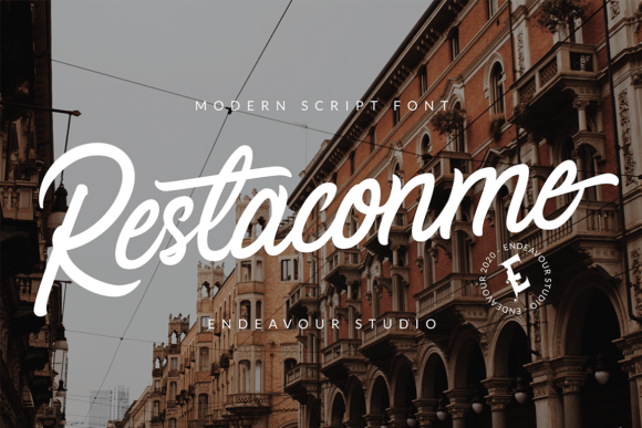Restaconme: A Bold Handwritten Font for Campaign Headlines