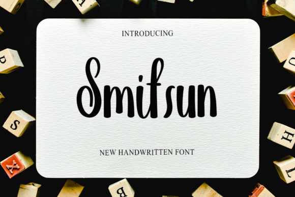 Smitsun: A Playful Handwritten Font for Bold Branding