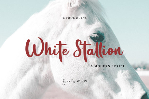 White Stallion: An Elegant Script Font for Crafters